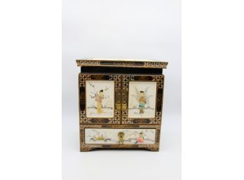 Beautiful Asian Motif Jewelry Box