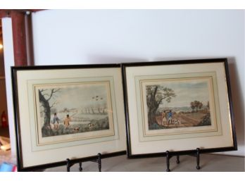 Set Of 4 Framed C.1820 R. Havell, Jr. Prints