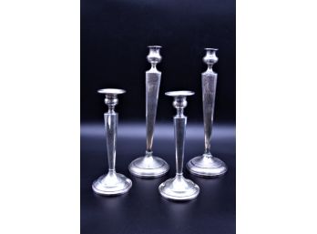 4 Weighted Sterling Candlesticks
