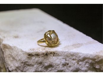 14K Ring With Pearl         (Retail   $900)