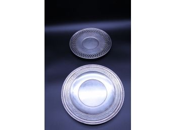 Pair Of Sterling Plates