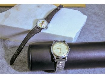 Vintage Tissot Watch And 1950’s Ingersoll Mickey Mouse Watch