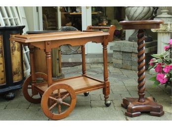 Tea Cart & Pedestal