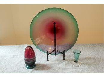 Colorful Art Glass Pieces New Hampshire Artist