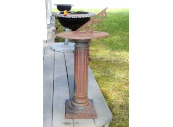 Metal Sundial With Stand
