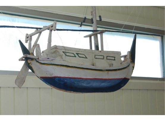 Hanging Wooden Boat
