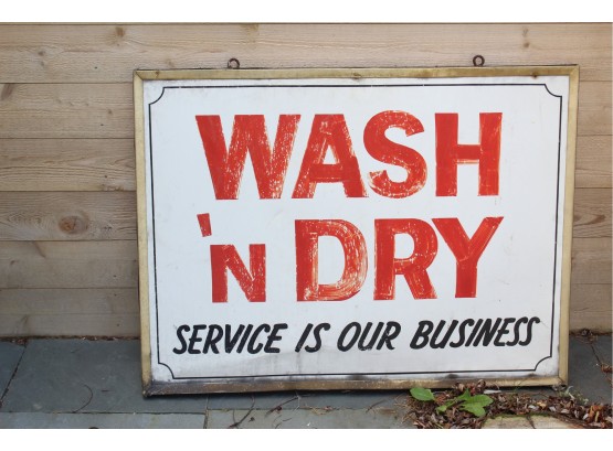 Vintage Wash 'n Dry Sign