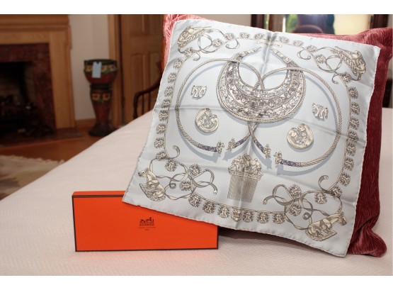Authentic Hermès Handkerchief With Box