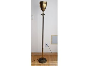 Vintage Brass Torch Lamp