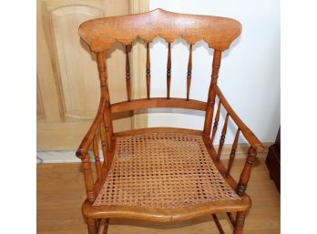 Antique Caned Armchair
