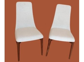 Pair Of Striking Italian Side Chairs By Calligaris