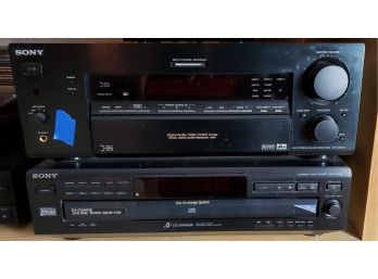 Vintage Sony Receiver & Disc Player