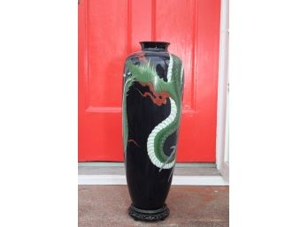 Very Tall Cloisonne Vase 25'H!