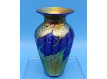 One Of A Kind Gold & Lapis Vase!
