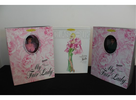 3 Collector Edition Barbies