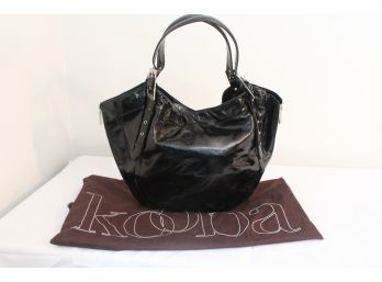 Divine Kooba Black Patent Leather XL Bag