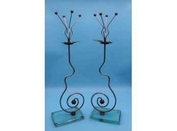 Whimsical Contemporary Candlesticks