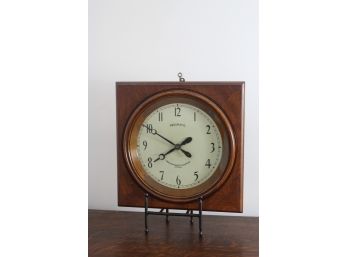 Pneumatic Oak Clock By Hahl