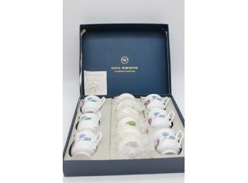 Royal Worcester 6 Cup Set And Box