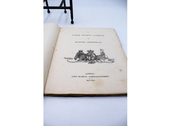 C.1821     North Georgia Gazette Book