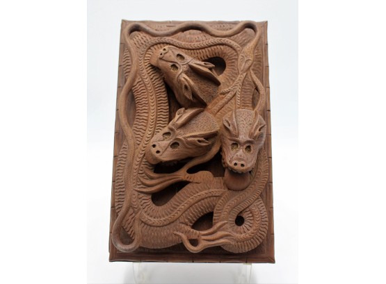 Unique 3 Dragons Wooden Box