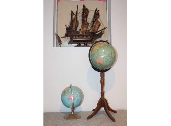 Decorative Ship & Globes
