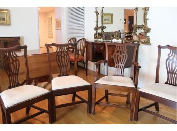 4 -  Aprox. Circa 1770  - Chippendale Chairs - Still In Beautiful Shape Even From 250 Year Ago!