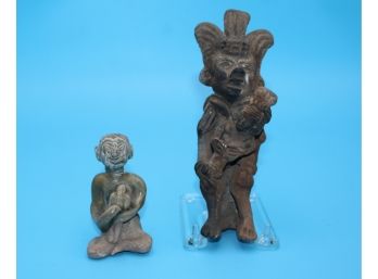Pair Of Clay Figures