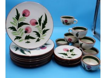 Vintage Stangl Pottery-- Thistle Pattern