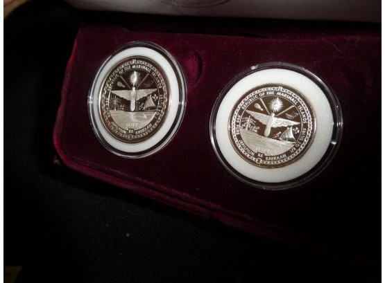 1 Troy And Half Troy Oz-The Republic Of The Marshall Island  Silver Proof Set
