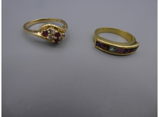 Pair Of 14k Gold Rings*Shippable*