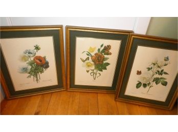 Trio Of Floral Prints