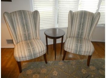 Pair Of Chairs And Small Accent Table Set