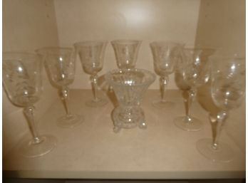 Wine Glasses & Vase