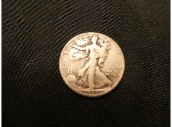 1943 Silver Walking  Liberty Half Dollar