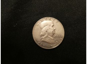1954 Silver Ben Franklin Half Dollar
