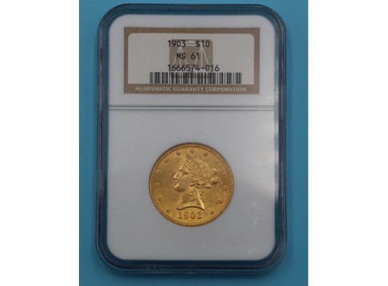 1903 GOLD MS61 $10 Liberty Head Variant
