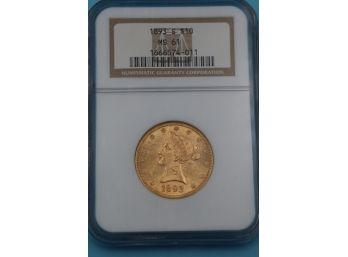 1893 S GOLD   MS61 $10 Liberty Head Variant