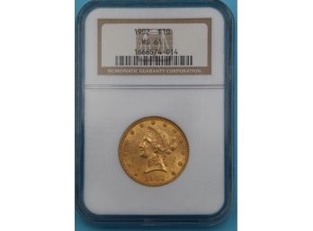 1902 GOLD  MS61 $10 Liberty Head Variant