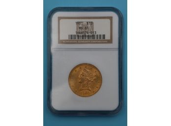 1901 GOLD  MS61 $10 Liberty Head Variant