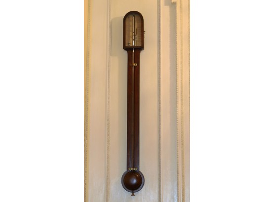English Mahogany Stick Barometer