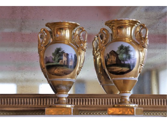 Pair Of Russian Porcelain Vases- Shippable