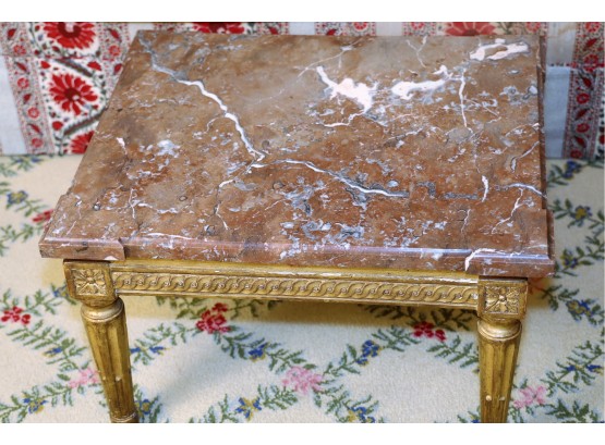 Louis XVI Giltwood & Marble Table