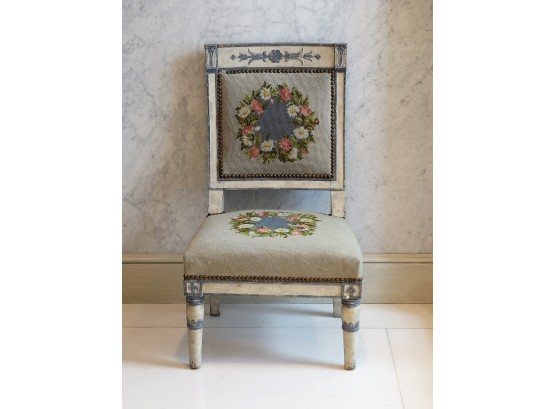 Comprising A Directoire Needlepoint Chair