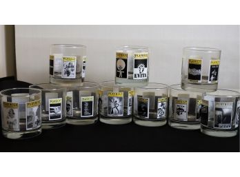 10 Playbill Cocktail Glasses - Collection 2  - Shippable