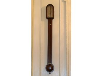 English Mahogany Stick Barometer