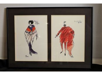 Costume Designs For Richard Strauss #2   -shippable