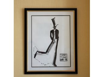 Tommy Tune Art Work Self-portrait (yes, In Top Hat And Tails) - Shippable