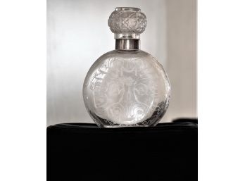Baccarat Etched Perfume Bottle - Shippable