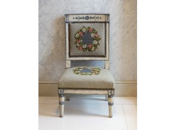Comprising A Directoire Needlepoint Chair